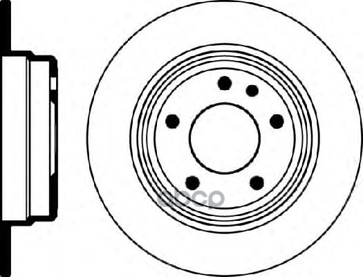 Диск Тормозной Задн, Bmw: 5 518 I/520 I/520 I 24V/524 Td/525 I/525 I 24V/525 Td/525 Tds/530 I/530 I V8/535 I/M 3.6/M 3.6 Kat ...