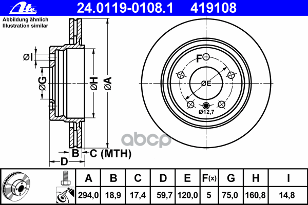 Диск Тормозной Задн, Bmw: 3 318 I/320 I/323 I/325 I/328 I 98-05, 3 Compact 320 Td/325 Ti 01-05, 3 Touring 318 D/320 D/320 I/3...
