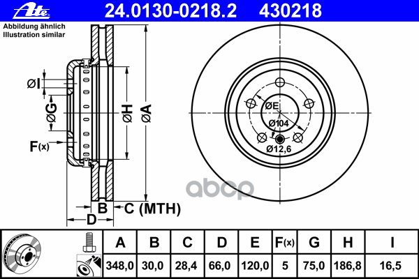 Диск Тормозной Передн, 2-Секционнный, Bmw: 5 525 D/525 D Xdrive/528 I/528 I Xdrive/530 D/530 D Xdrive 10-, 5 Touring 518 D/52...
