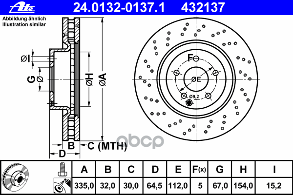Диск Тормозной Передн, Mercedes-Benz: S-Clasu Su250 Cdi/S 280/S 300/S 320 Cdi/S 320 Cdi/ S 350 Cdi/S 350/S 350 4-Matic/S 350 ...
