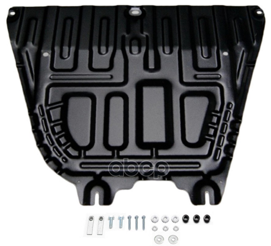 Защита Картера Двигателя И Кпп Hyundai, Kia Solaris, Rio, Riox-Line Крепеж В Комплекте Сталь 1.4 Мм Черный Automaxam.2370.1 A...