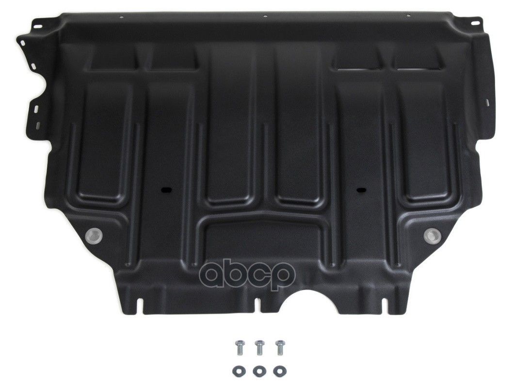 Защита Картера Двигателя + Кпп + Комплект Крепежа , Сталь, Volkswagen Taos 2021>/Skoda Karoq 2020> Rival Am.5127.1 Am.5127.1 ...