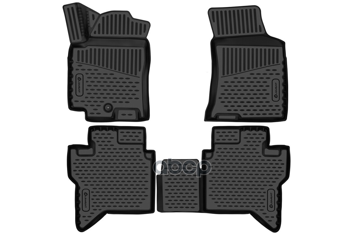Коврики 3D в салон подходят для JAC T9 2024 -, Пикап, 4 шт. (полиуретан) / Джак Т9 Autofamily арт. ELEMENT3DAN0813210K