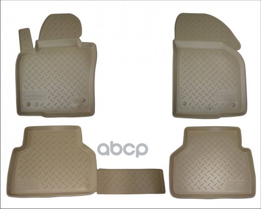 Коврики в салон AUDI A-8 Long 02/2002-2009, 4 шт. (полиуретан, бежевые) Autofamily арт. NLC0413212K