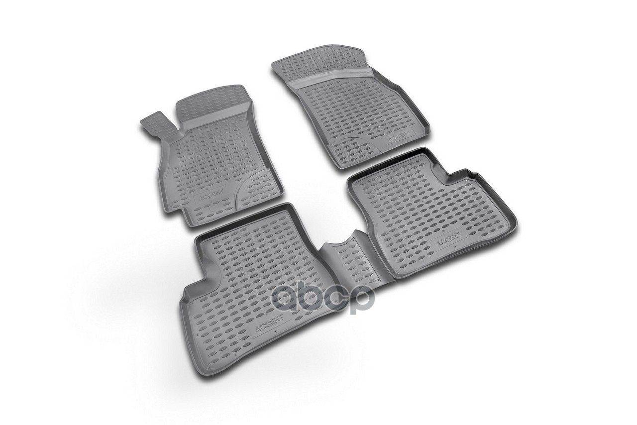Коврики В Салон Hyundai Accent 2000-2005, 4 Шт. (Полиуретан) Autofamily арт. NLC2006210K