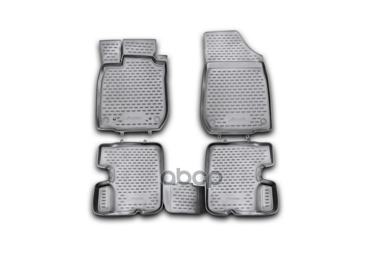 Коврики в салон RENAULT Sandero 2010-> 2014, 4 шт. (полиуретан) Autofamily арт. NLC4118210KH