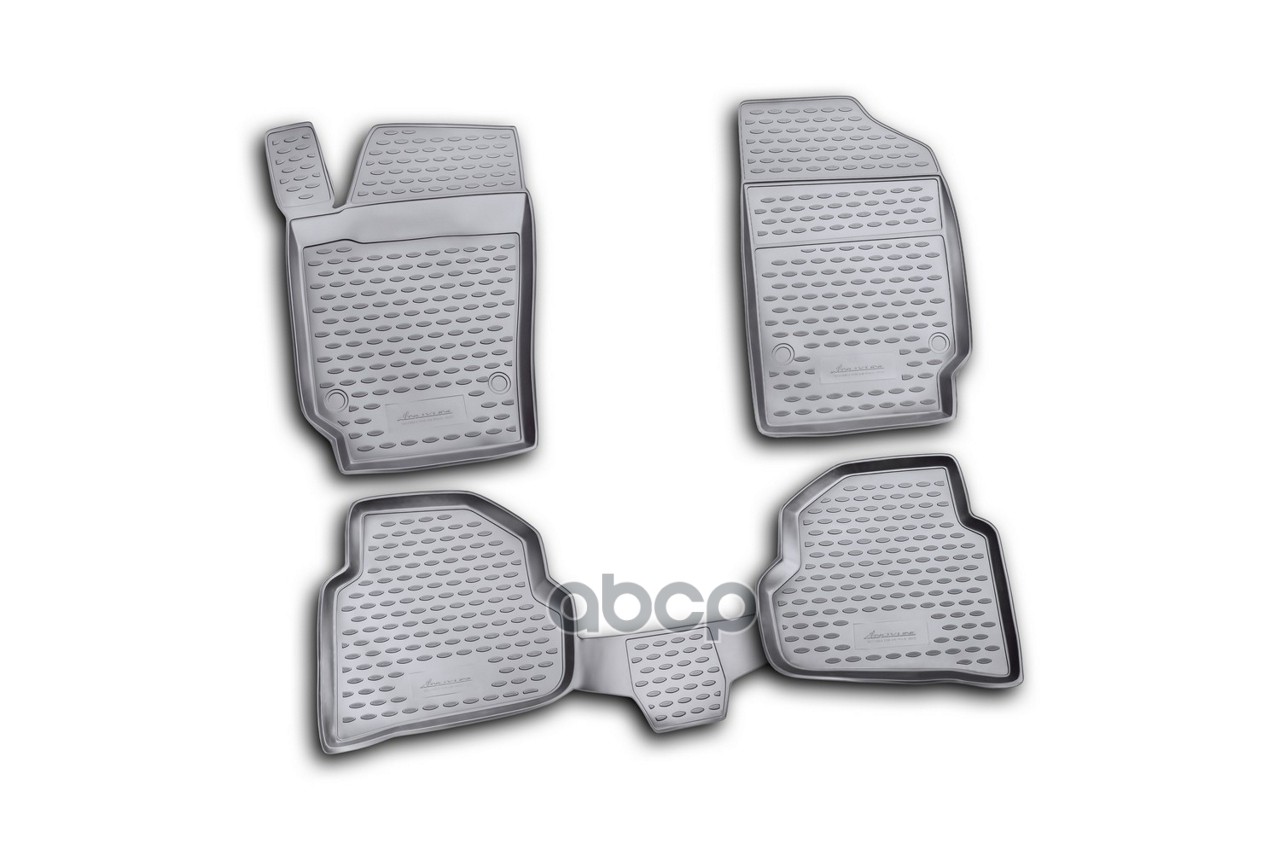 Коврики в салон подходят для VW Polo 2010-2020, 4 шт. сед. (полиуретан) Autofamily арт. NLC5130210K