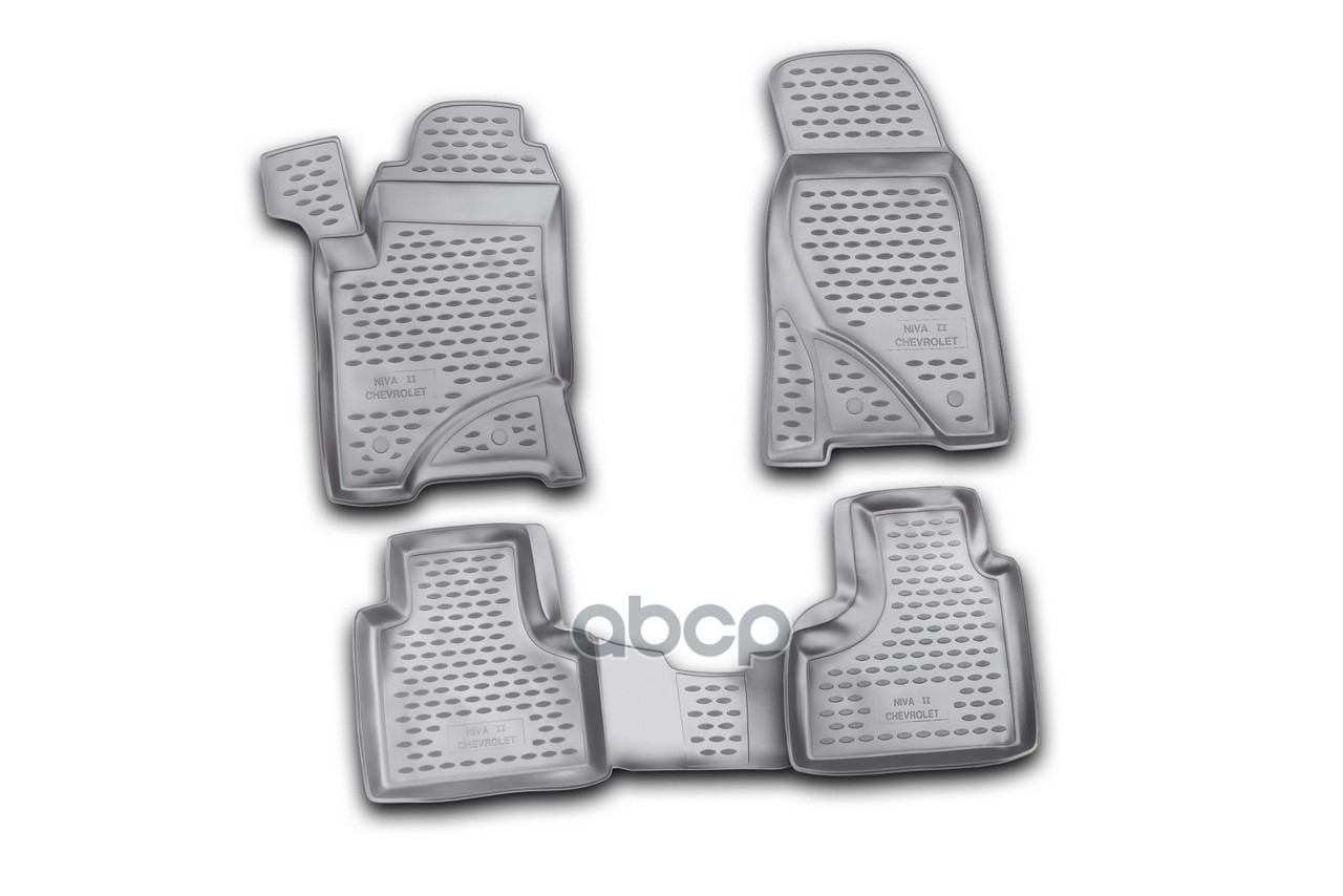 Коврики в салон CHEVROLET NIVA 2009-2020, LADA NIVA I, Travel 2020-, внед., 4 шт. (полиуретан Autofamily арт. NLC5217210