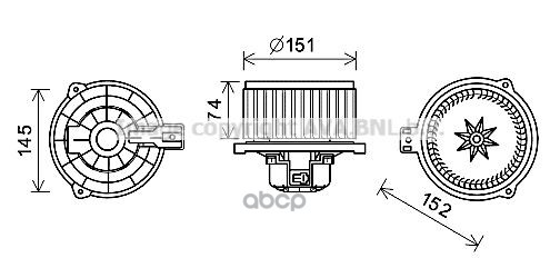 Вентилятор Отопителя Hyundai Ix35  Tucson  Kia Sorento Ii  Iii  Sportage Ava арт. ka8258