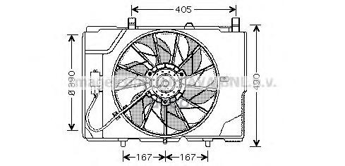 Вентилятор Охлаждения Mercedes Ava арт. ms7501