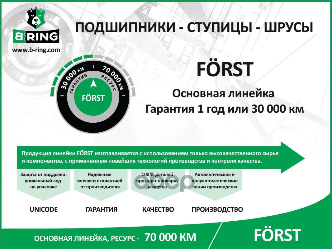 Датчик ABS ступицы OPEL Astra H (04-) B-RING BK1737ABS B-RING арт. BK1737ABS