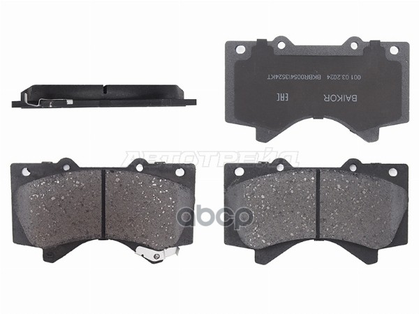 Колодки тормозные (Спереди) Toyota Land Cruiser (J200) 07-21 / Lexus LX 07-23 BAIKOR арт. BKBR0054