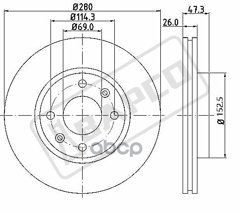 Диск тормозной BAPCO арт. BD0117