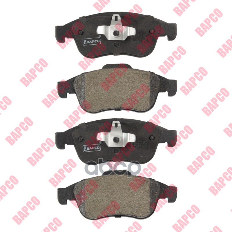 Колодки тормозные дисковые передние, комплект BP0395 BAPCO арт. BP0395