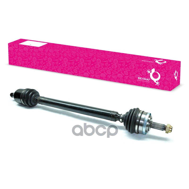 Привод правый в сборе 2108 с внутренним трипоидным ШРУСом BELMAG арт. BM5985