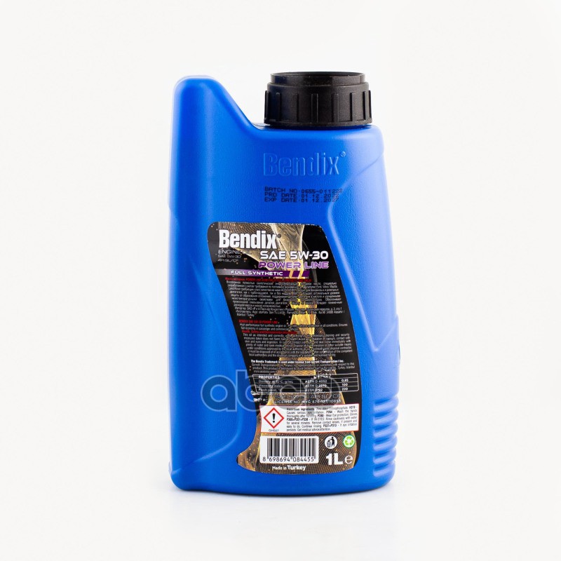 BENDIX Масло моторное 1л.  синтетика BENDIX POWER LINE SAE 5W-30 ACEA A1/B1  A5/B5 API SL Renault RN700 STJ