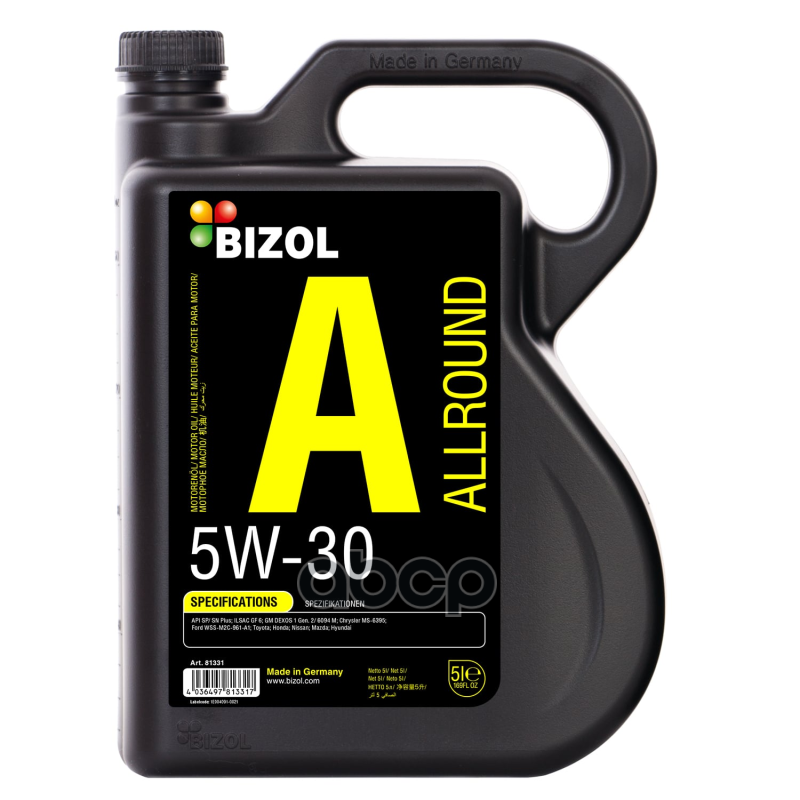 BIZOL Масло Моторное Bizol Allround 5W-30  5Л