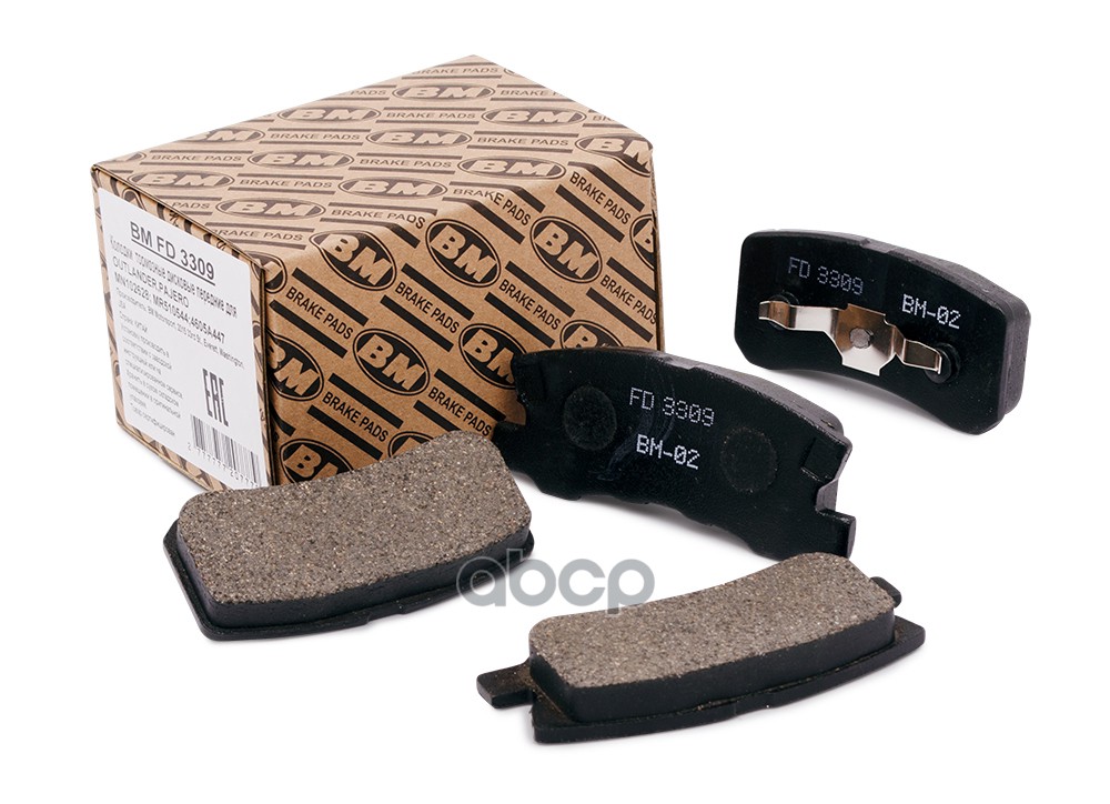 Колодки тормозные дисковые задние FD3309 BM-Motorsport арт. FD3309
