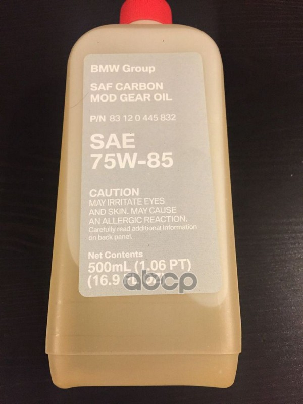 Масло Трансмиссионное Bmw Saf Carbon Mod 75W85 500 Мл 83 12 0 445 832 BMW арт. 83 12 0 445 832
