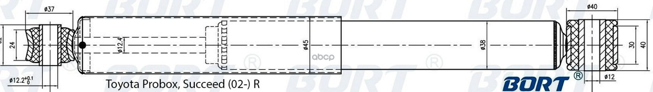 Амортизатор Подвески Зад Газ BORT арт. G11238205