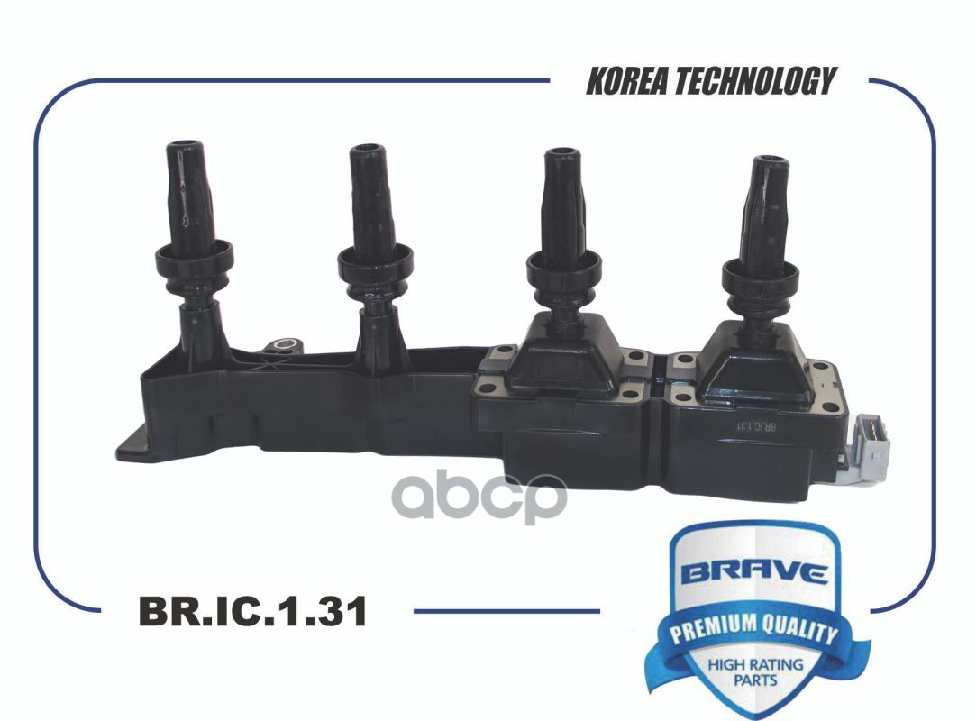 Катушка зажигания 5970.99 BR.IC.1.31 Citroen Berlingo C2/C3/C4, Peugeot 206/207/307 1.6i BR.IC.1.31 BRAVE арт. BR.IC.1.31