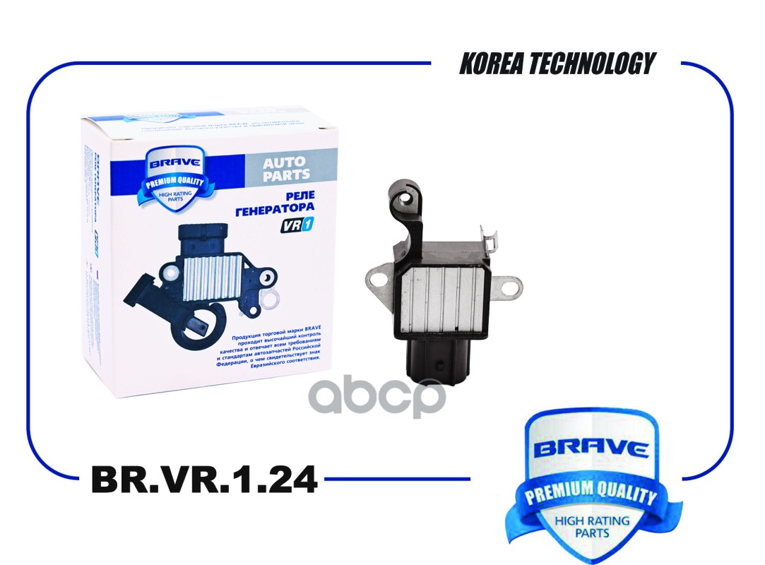 Реле генератора 273600A140 BR.VR.1.24 Toyota Corolla [E15] 06-, 1.6I BRAVE арт. BRVR124