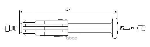 Наконечник в/в провода Mercedes BREMI арт. 13303/2