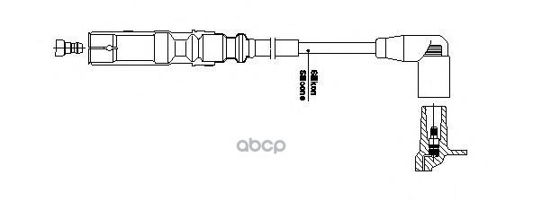 Провод высоковольтный Audi/Seat/Skoda/VW BREMI арт. 1a32e26