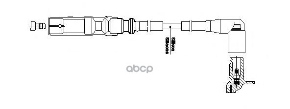 Провод высоковольтный Seat/Skoda/VW BREMI арт. 1a32f63