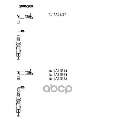 Провода в/в к-т VW Golf/bora 2.0 98- BREMI арт. 206n200