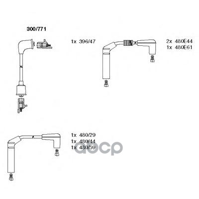 Провода В/В К-Т Chrysler Voyager 90-01 BREMI арт. 300/771