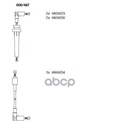 Провода в/в к-т Chrysler Neon/Stratusus 94- BREMI арт. 600/447
