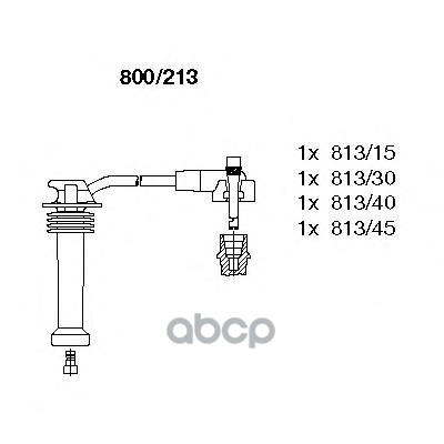 Провода в/в к-т Ford 90-02 BREMI арт. 800/213