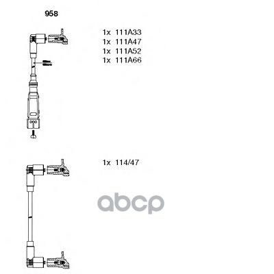 Провода В/В К-Т Seat Cordoba/Ibiza BREMI арт. 958