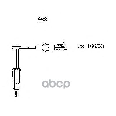 Провода в/в к-т Mercedes/VW LT 77-06 BREMI арт. 983