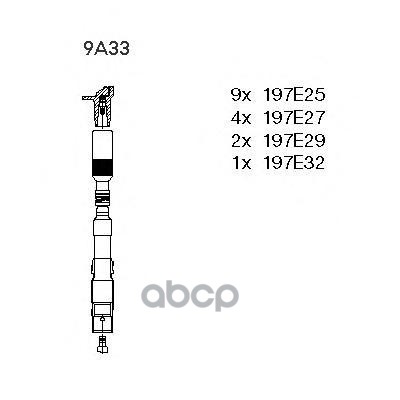 Провода в/в к-т BREMI арт. 9a33