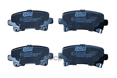 Колодки тормозные OPEL INSIGNIA A 09-> зад BSG AUTO PARTS арт. bsg65-200-022