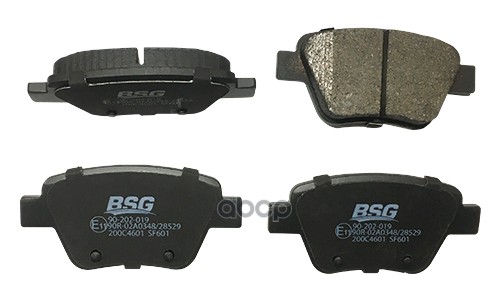 Колодки тормозные VOLKSWAGEN CADDY-GOLF6-JETTA-A3 10-> зад 24563 BSG AUTO PARTS арт. bsg90-200-033