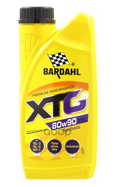 80W90 Xtg Tdl Gl4/Gl5/Mt-1 1L (Синт. Трансмисионное Масло) Bardahl арт. 34981