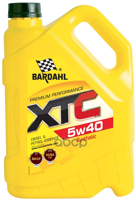 Bardahl Масло моторное синтетическое BARDAHL XTC 5W-40 5л 36163