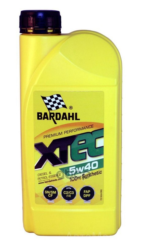 Bardahl Масло моторное синтетическое BARDAHL XTEC 5W-40 1л 36341
