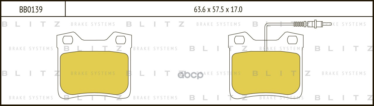 Колодки Тормозные Дисковые Peugeot 406/605 90-> Blitz арт. BB0139