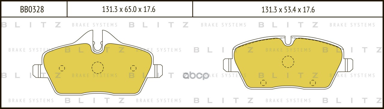 Колодки Тормозные Дисковые Bmw 1 (E81/ E87) 04-> Blitz арт. BB0328