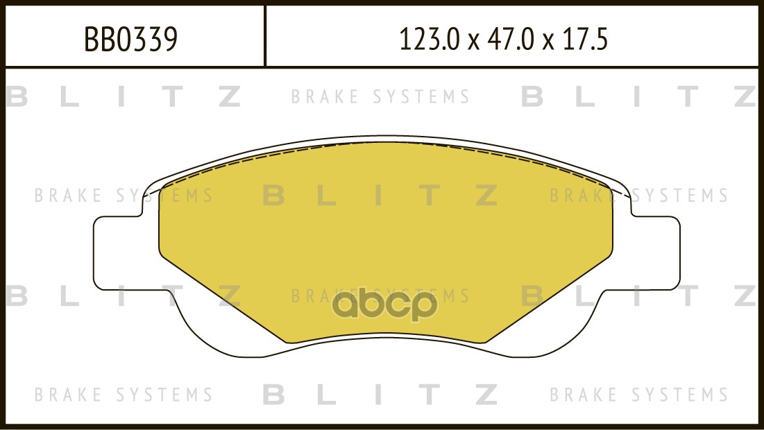 Колодки Тормозные Дисковые Citroen C1 05-/Peugeot 107 05-/Toyota Aygo 05- Blitz арт. BB0339
