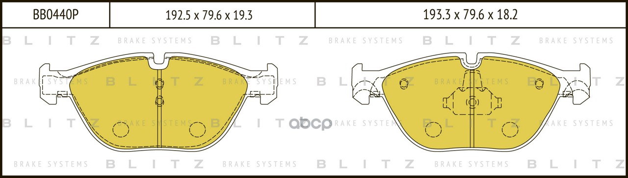 Колодки Тормозные Дисковые Bmw 5 (F07/F10) / 6 (F06/F12) / 7 (F01/F02) 09-> Blitz арт. BB0440P