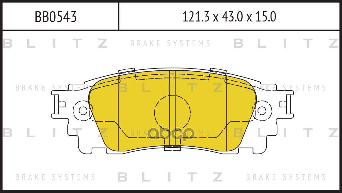 Колодки тормозные дисковые задние LEXUS NX 14- BB0543 Blitz арт. BB0543
