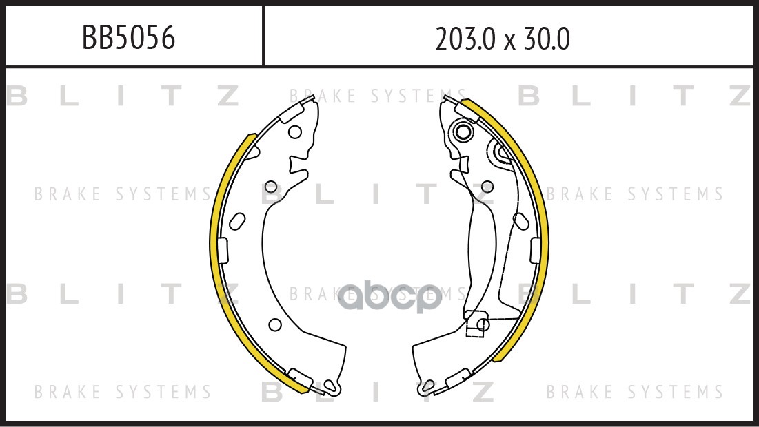 Колодки тормозные барабанные HYUNDAI Getz 02- BB5056 Blitz арт. BB5056