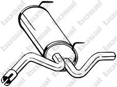 Глушитель Выхлопных Газов Конечный Bosal арт. 128021