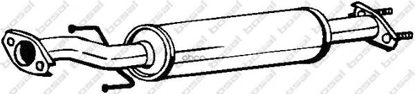 Глушитель средняя часть DAEWOO MATIZ 00-> BOSAL 141-385 Bosal арт. 141-385