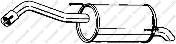 Глушитель основной (задняя часть) NISSAN Note mot.1,6L 16V BOSAL 145-127 Bosal арт. 145-127